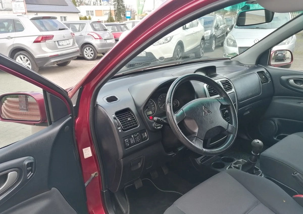 Mitsubishi Space Star cena 7400 przebieg: 213000, rok produkcji 2004 z Międzychód małe 154